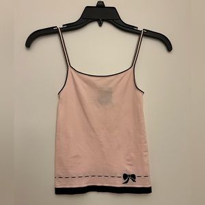 New Juniors Intimates Sleepwear Pink and Black Top